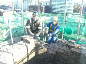 Demolition of Chimney Brickwork