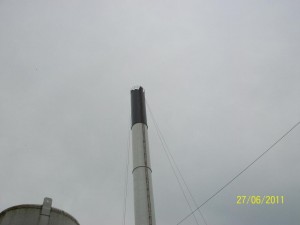 52m High Steel Chimney