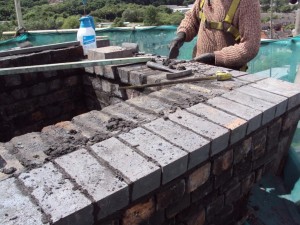 Re-build of Chimney Head Brickwork